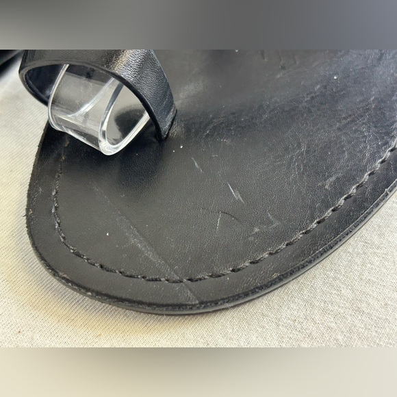 Vince Camuto Womens 10 Black Sandals Flats Beach Summer Travel Casual Elegant - Picture 9 of 10